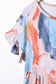 Top-Tie Dye Ruffle Triple Tiered Midi Dress
