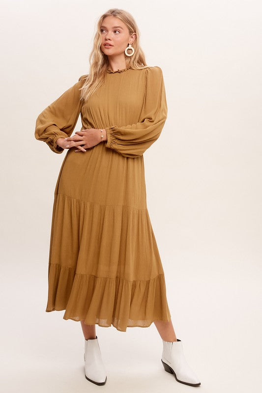Dress-Feminine Boho Inspired Maxi Woven Dress
